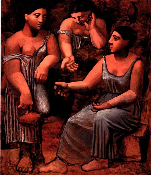 Pablo Picasso Classical Oil Paintings Three Women At A Fountain